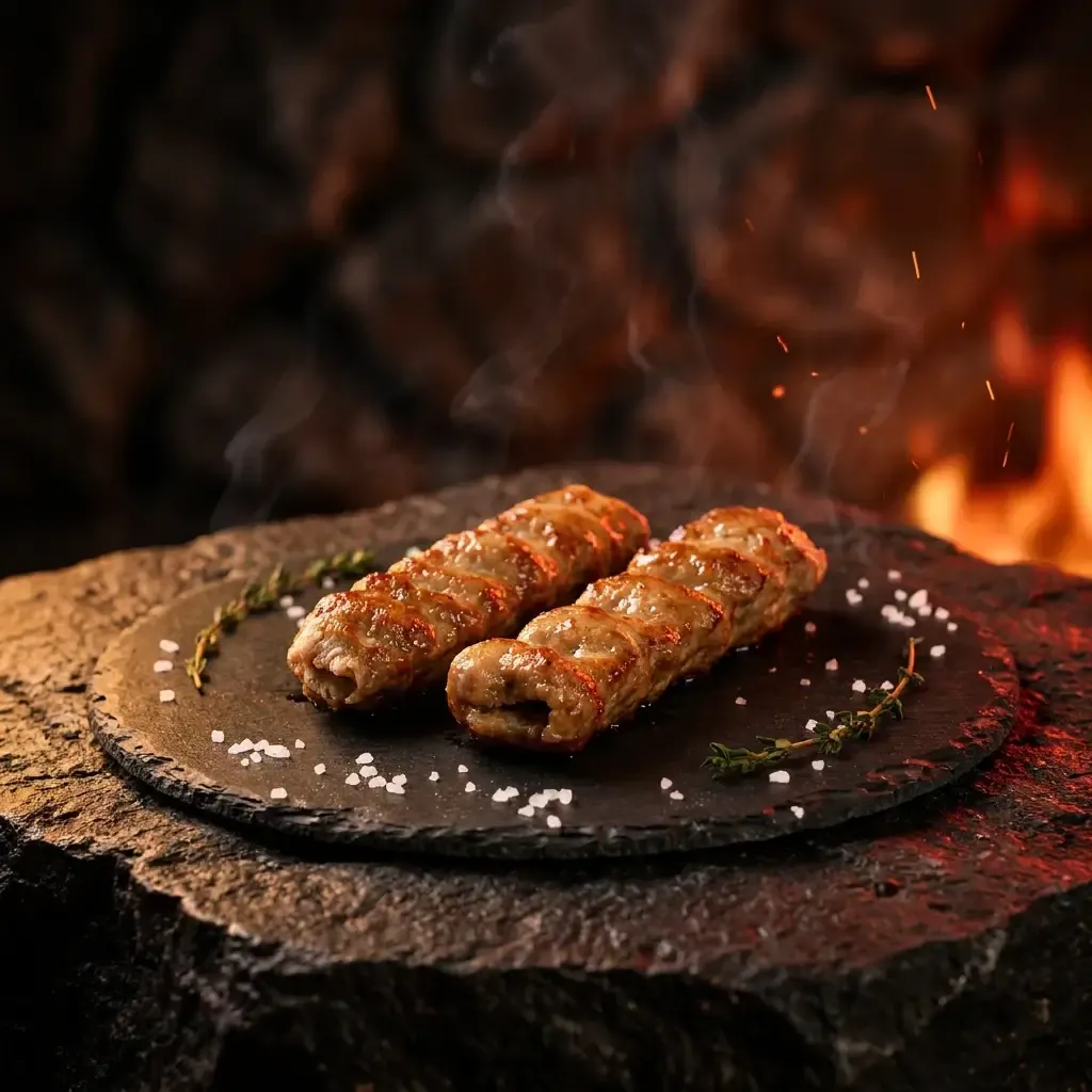 Люля-кебаб із курки з грибами